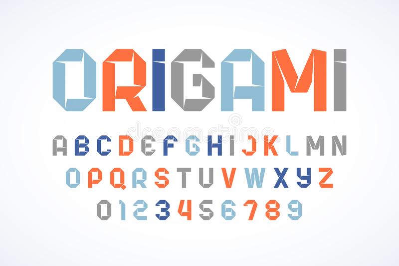 Ejemplo de fuente Origami SemiBold Italic