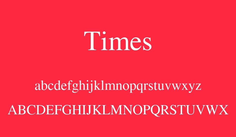 Ejemplo de fuente Times Bold Italic