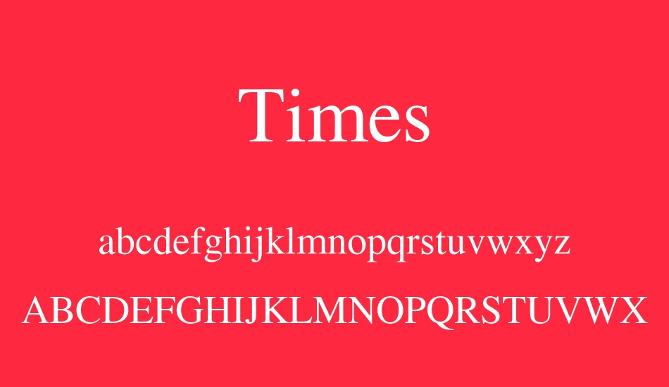 Ejemplo de fuente Times Semibold Italic