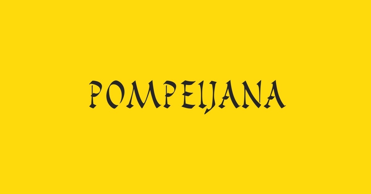 Ejemplo de fuente Pompeijana Roman