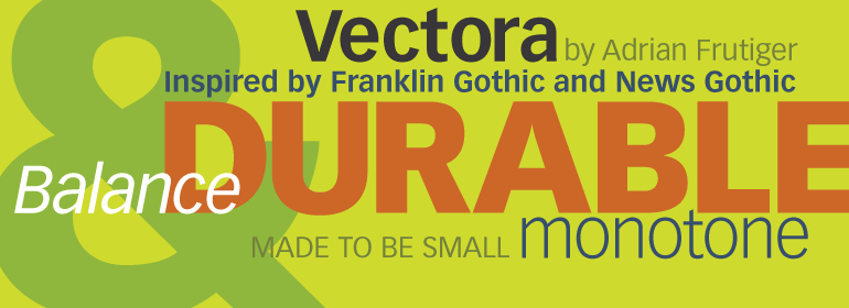 Ejemplo de fuente Vectora Light Italic