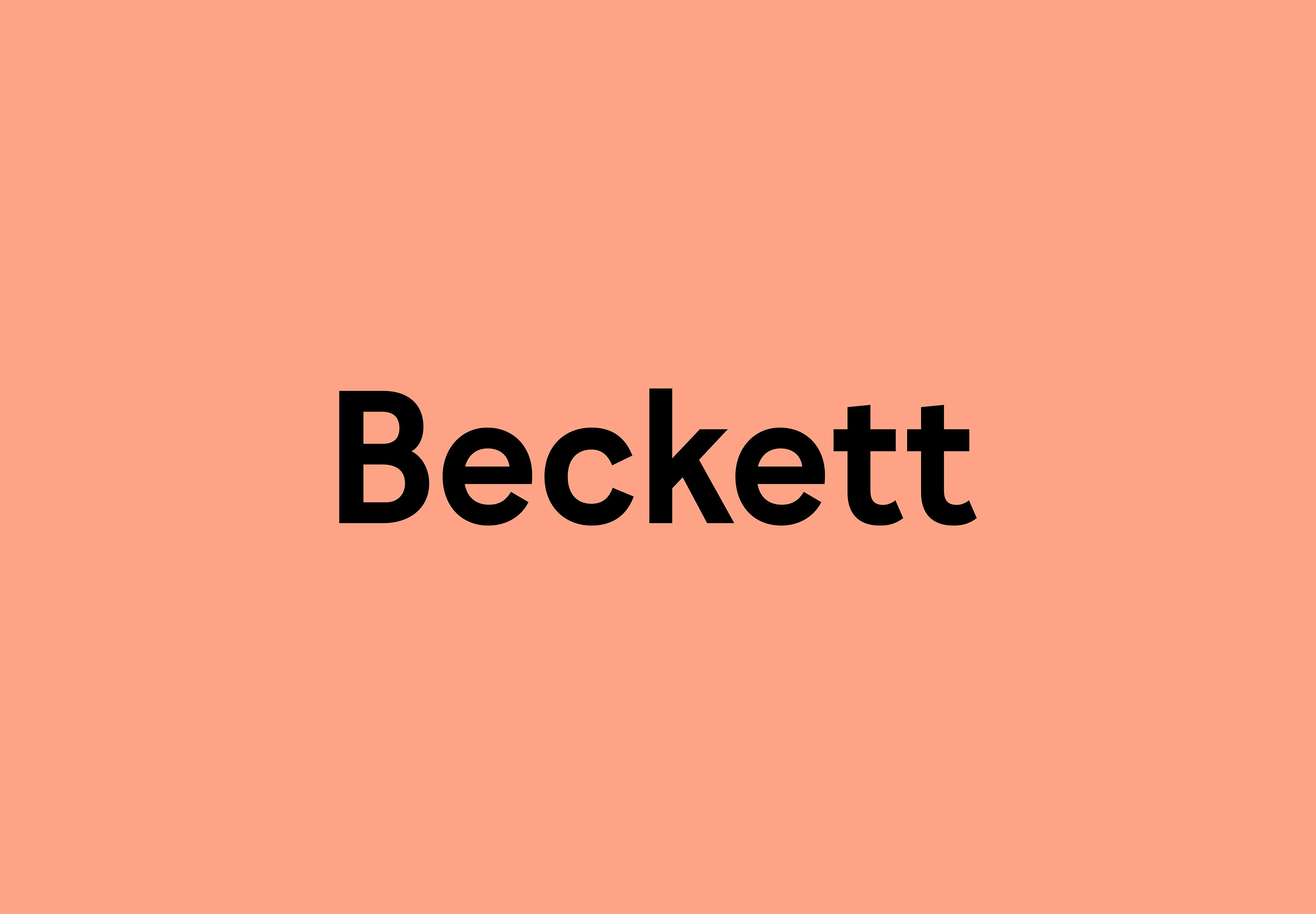 Ejemplo de fuente Becket