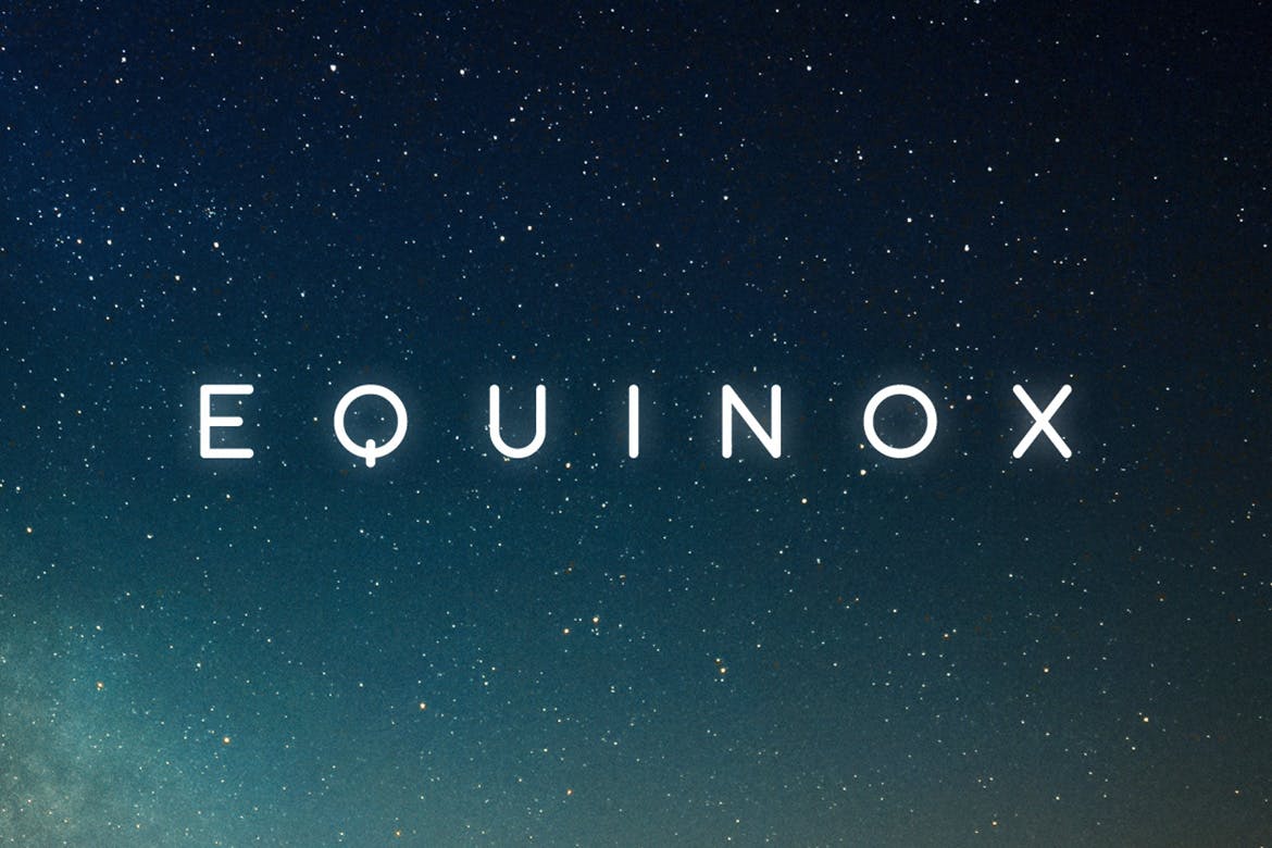 Ejemplo de fuente Equinox Regular