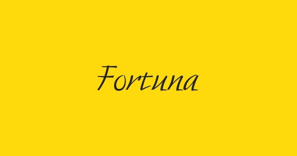 Ejemplo de fuente Fortuna