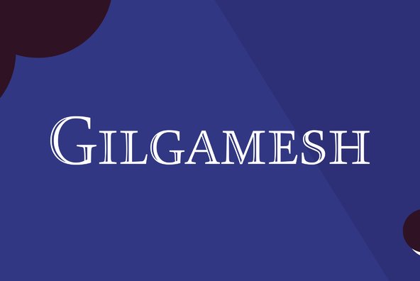 Ejemplo de fuente Gilgamesh Figures