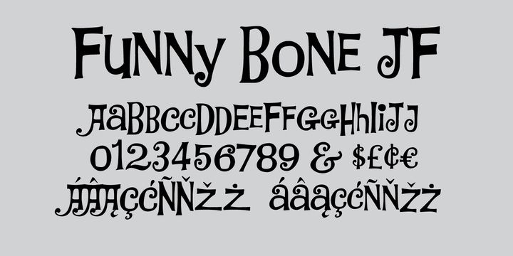 Ejemplo de fuente Linotype Funny Bones