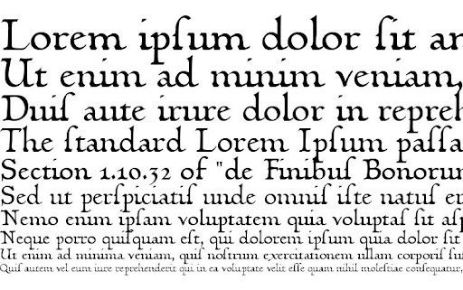 Ejemplo de fuente Linotype Humanistika