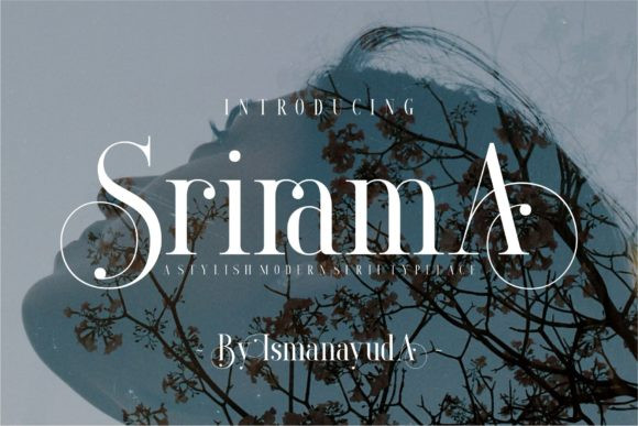 Ejemplo de fuente Srirama Regular