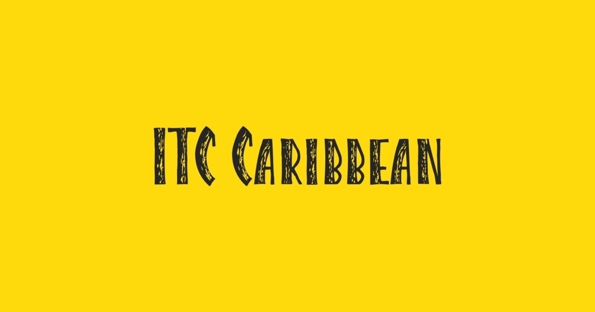 Ejemplo de fuente Caribbean ITC Roman
