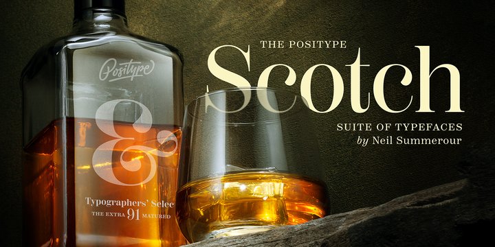 Ejemplo de fuente Scotch Display Condensed Light