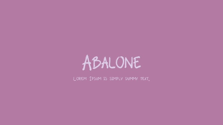 Ejemplo de fuente Abalone