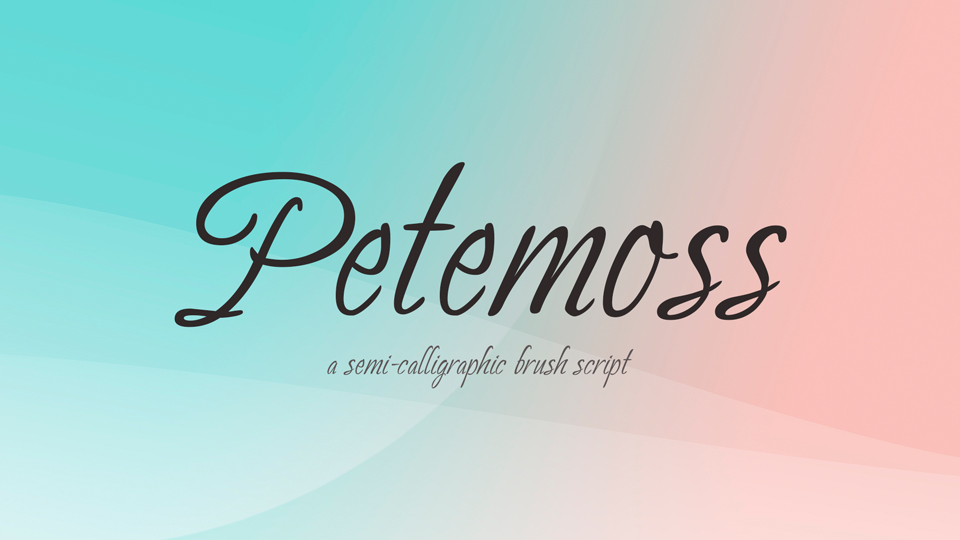 Ejemplo de fuente Petemoss