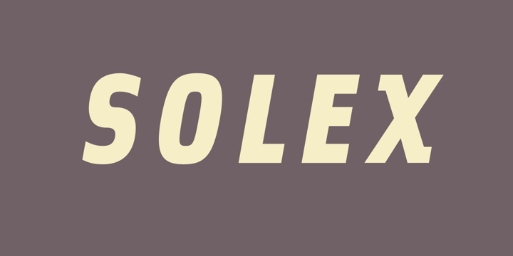 Ejemplo de fuente Solex