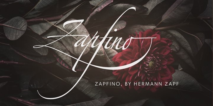 Ejemplo de fuente Zapfino Extra Small Caps