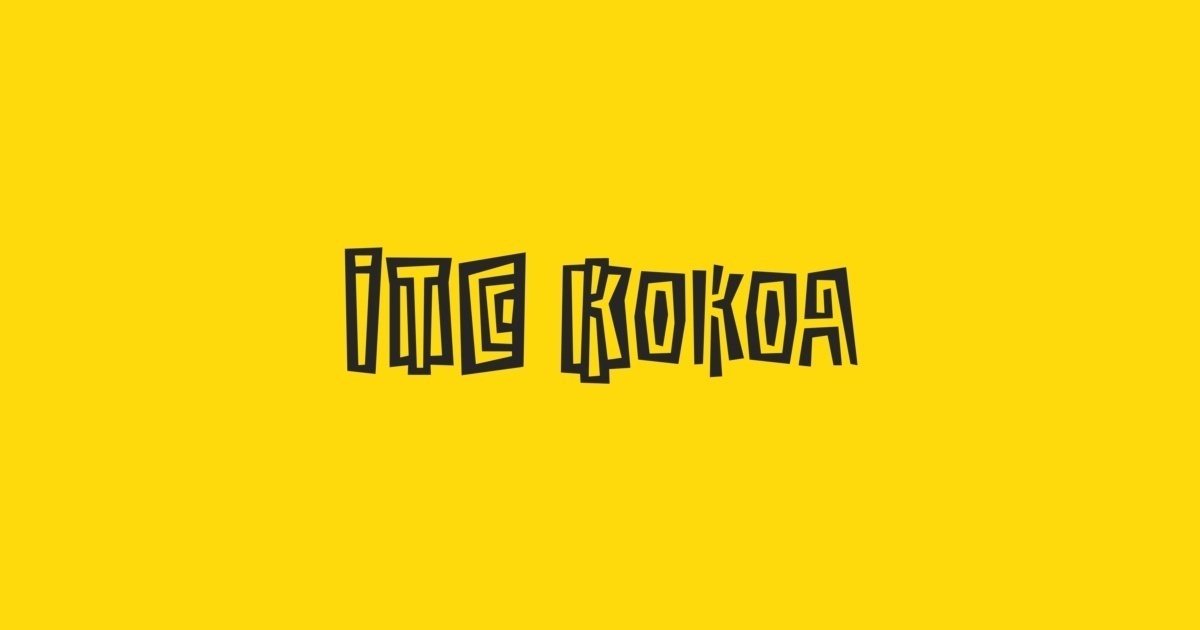 Ejemplo de fuente Kokoa ITC