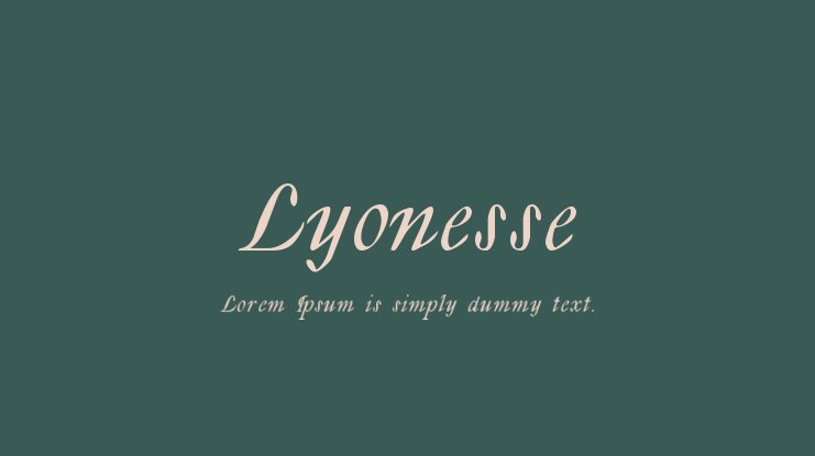 Ejemplo de fuente Lyonesse