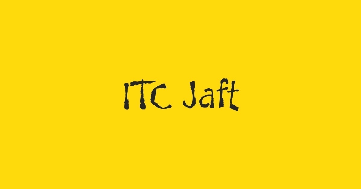 Ejemplo de fuente Jaft ITC Roman