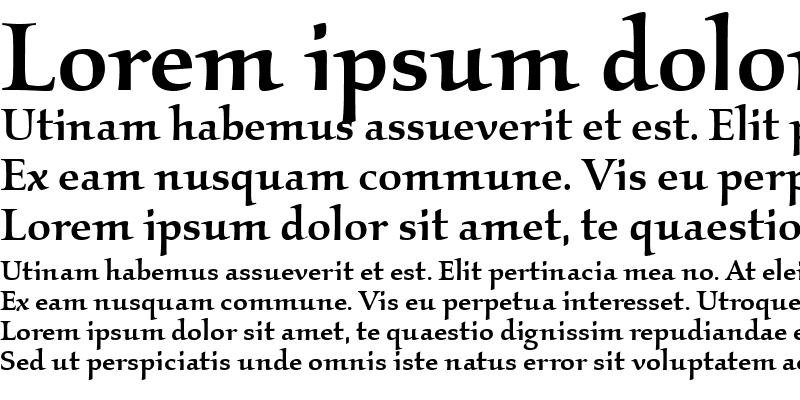 Ejemplo de fuente Kallos Md ITC Medium Italic
