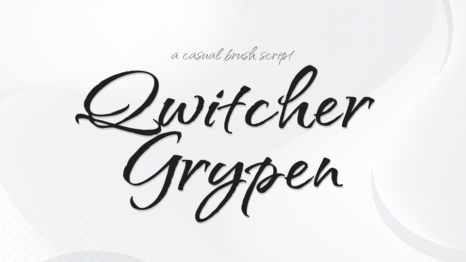 Ejemplo de fuente Qwitcher Grypen
