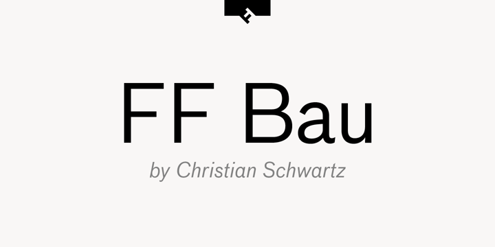 Ejemplo de fuente FF Bau Pro