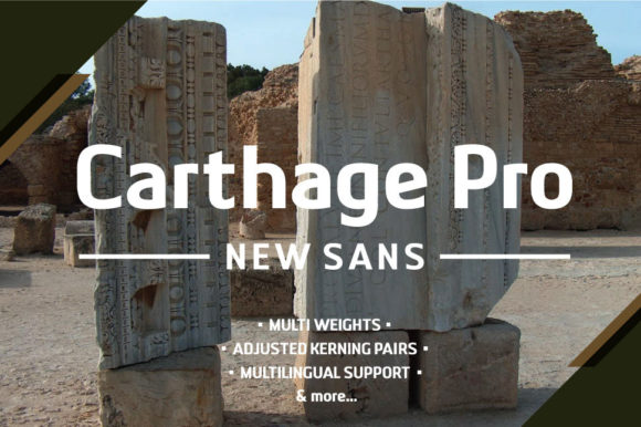 Ejemplo de fuente Carthage Roman