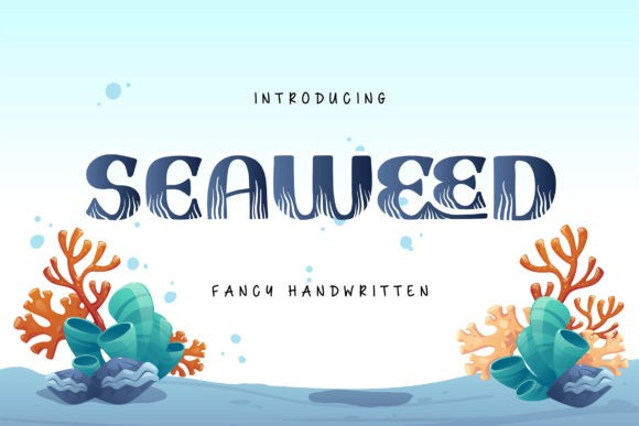 Ejemplo de fuente Seaweed Regular