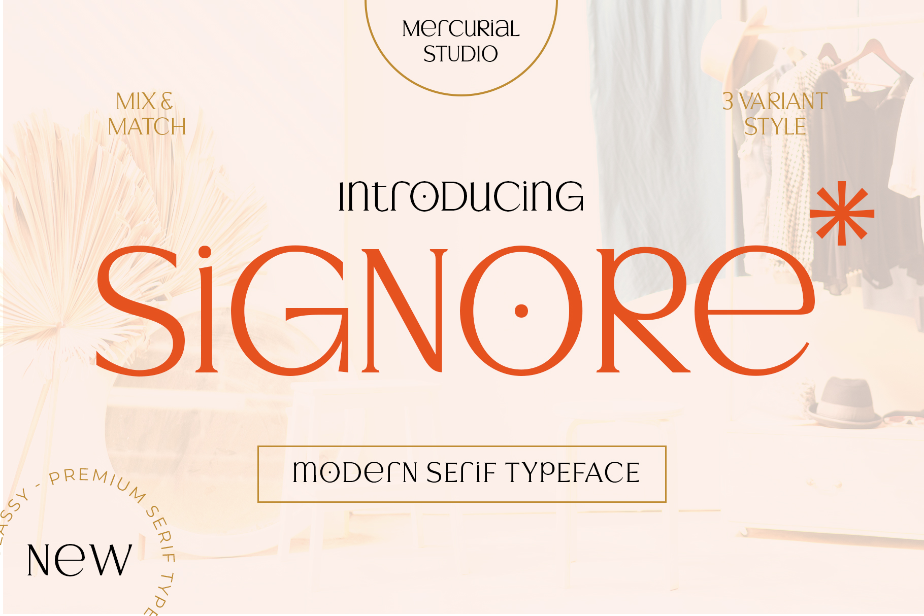 Ejemplo de fuente Signore Serif Typeface