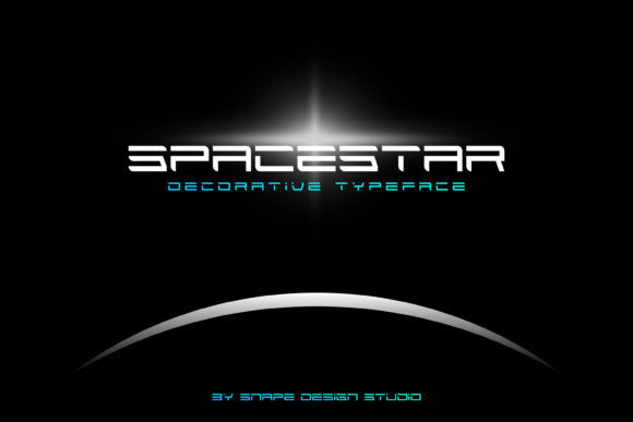 Ejemplo de fuente Spacestar Regular