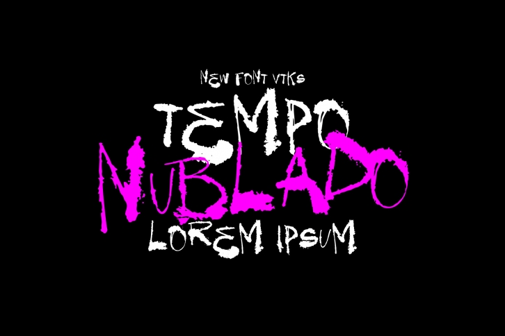 Ejemplo de fuente Tempo Nublado