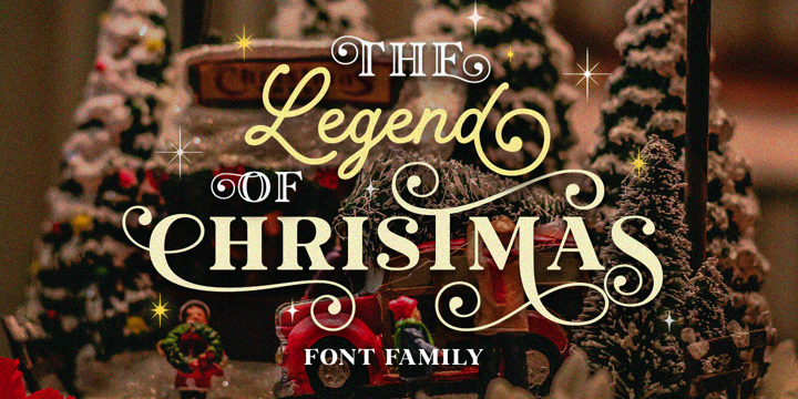 Ejemplo de fuente Legend Of Christmas Serif