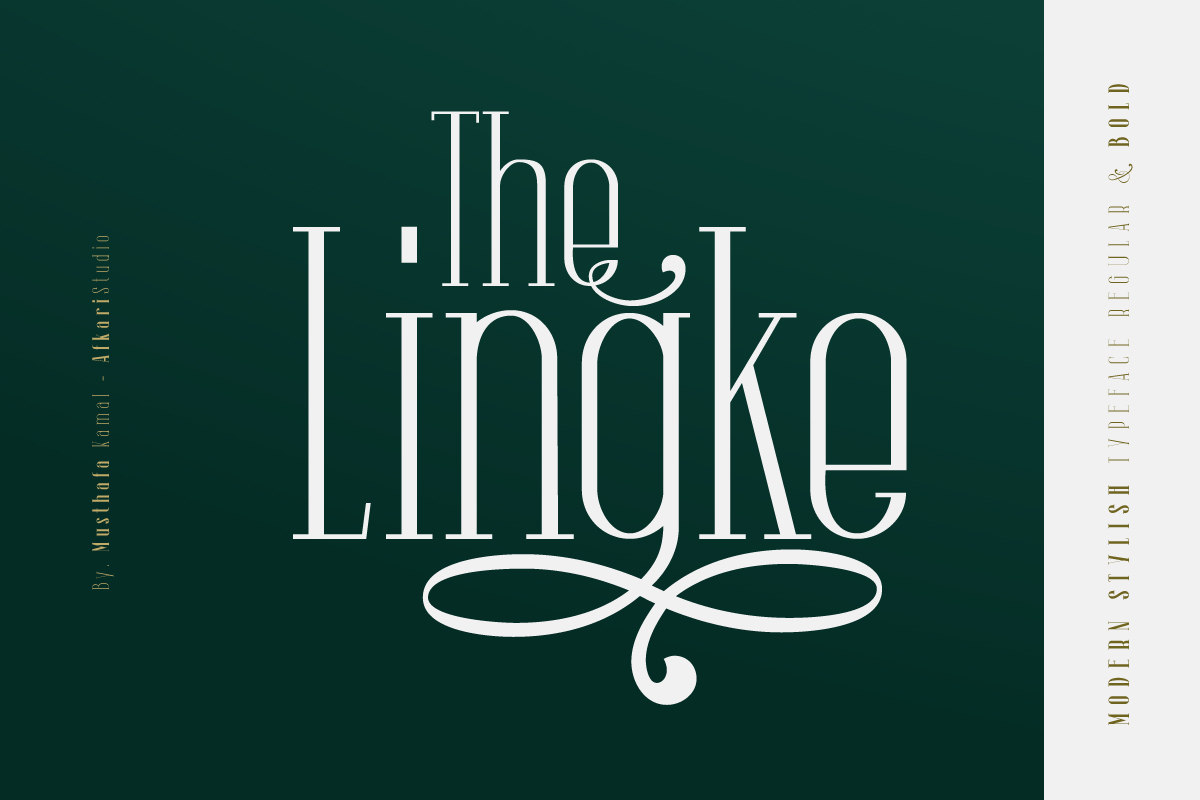 Ejemplo de fuente The Lingke Bold