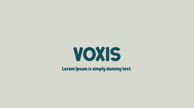 Ejemplo de fuente Voxis