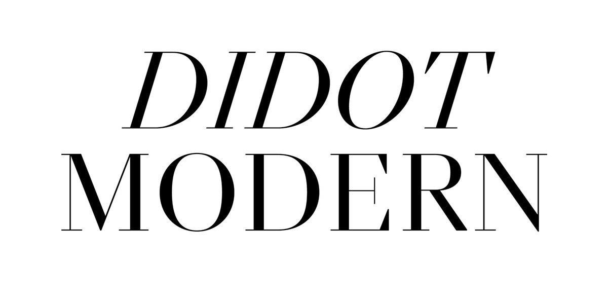 Ejemplo de fuente NN Didot Modern