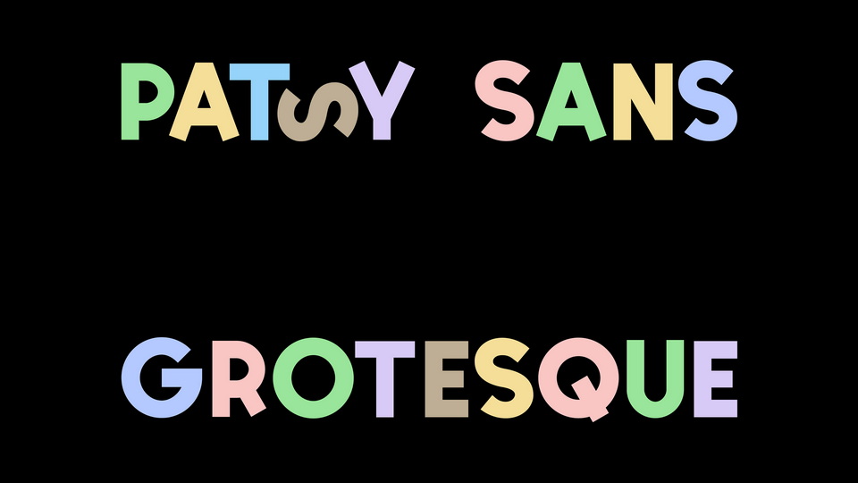 Ejemplo de fuente Patsy Sans Regular