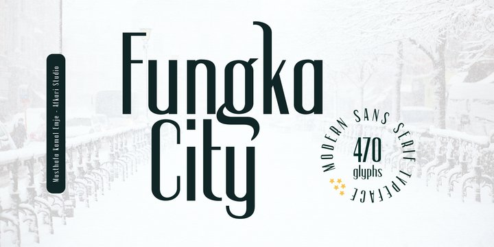 Ejemplo de fuente Fungka City