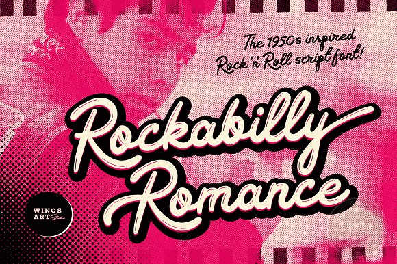 Ejemplo de fuente Rockabilly Romance