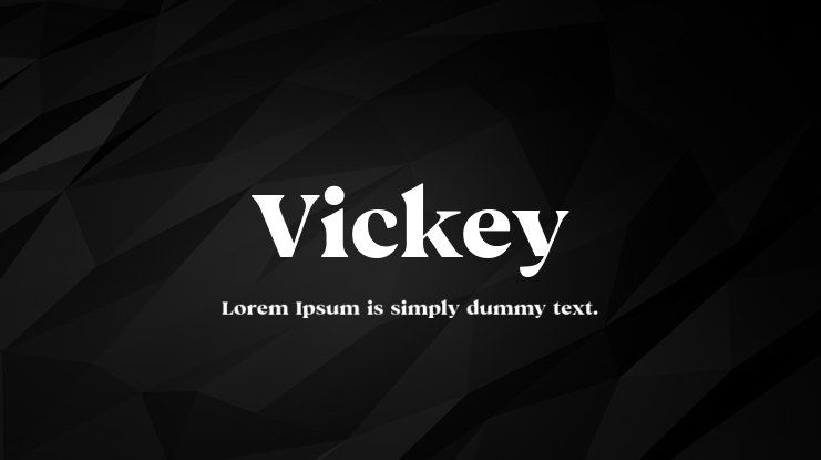 Ejemplo de fuente Vickey