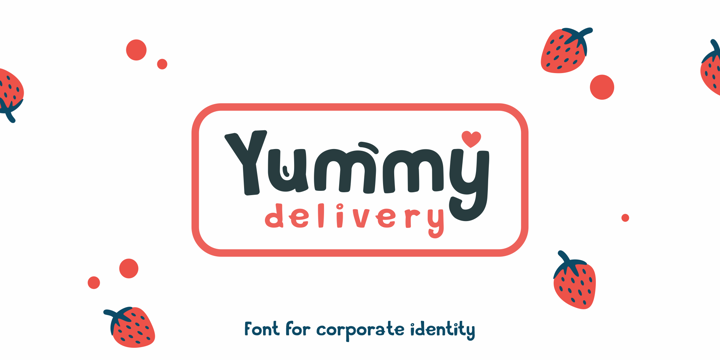Ejemplo de fuente Yummy Delivery Simple