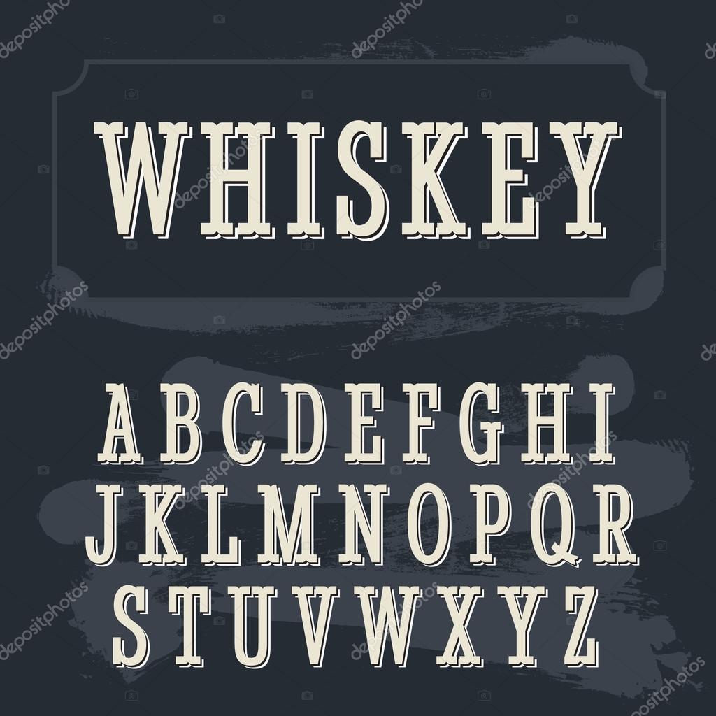 Ejemplo de fuente Old Whisky