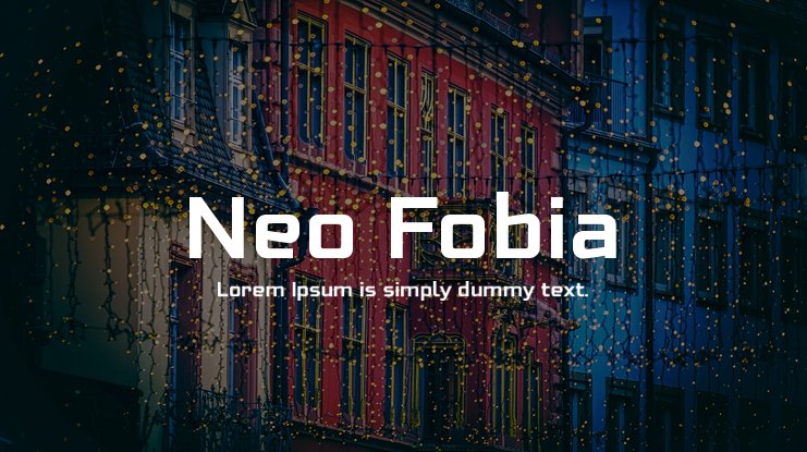 Ejemplo de fuente Neo Fobia Extra Bold Italic