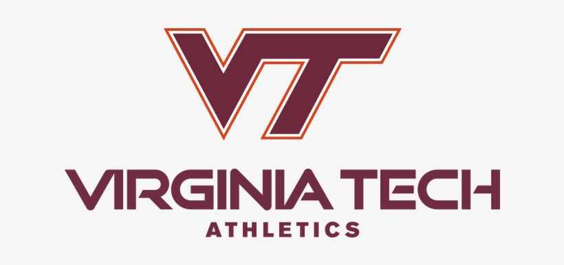 Ejemplo de fuente Virginia Tech Nameplate (Virginia Tech Hokie Club)