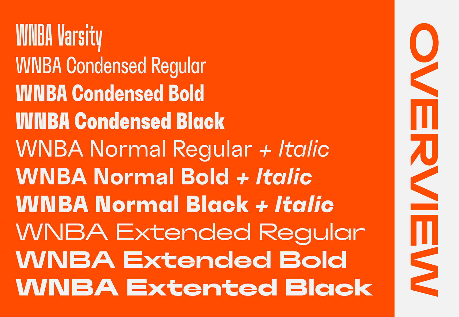 Ejemplo de fuente WNBA Condensed Black