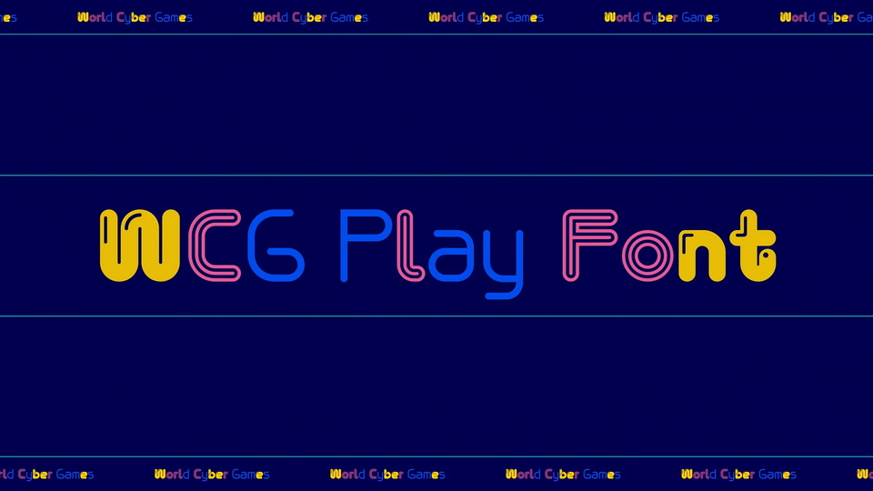 Ejemplo de fuente WCG Play Fun Pop