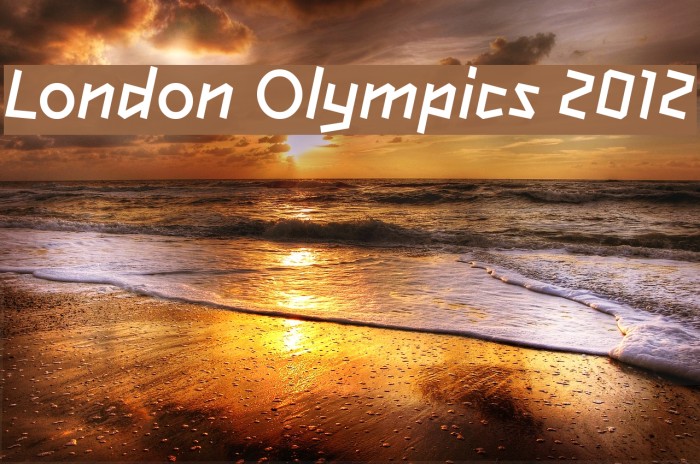 Ejemplo de fuente London Olympics 2012
