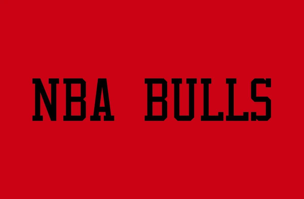 Ejemplo de fuente NBA Bulls Regular