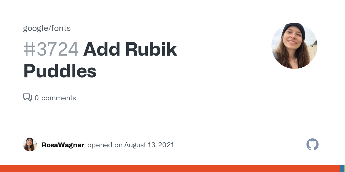 Ejemplo de fuente Rubik Puddles