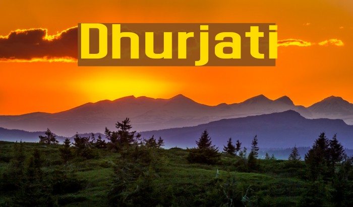 Ejemplo de fuente Dhurjati
