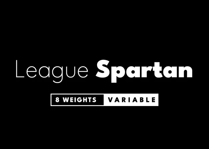 Ejemplo de fuente League Spartan Thin