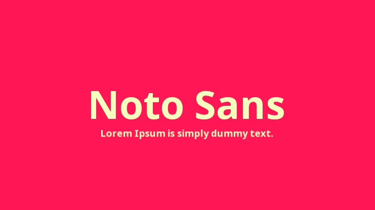 Ejemplo de fuente Noto Sans Display Italic