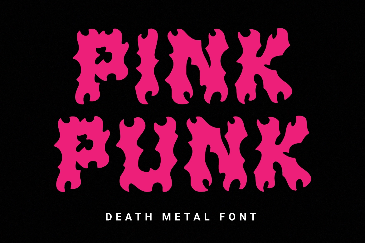 Ejemplo de fuente Pink Punk